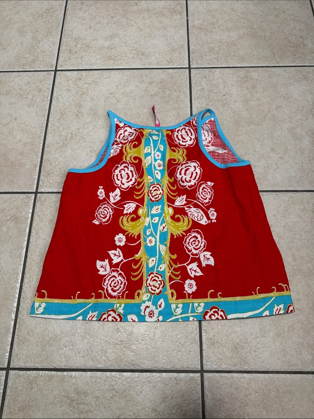 Plenty by Tracy Reese Red Floral Tank size large - Picture 2 of 4